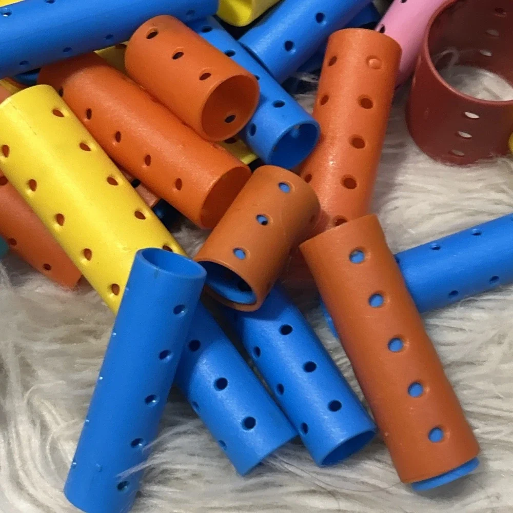HUGE Lot 226 Pieces Hair Rollers Curlers Nesting‎ Retro Plastic Mixed Size Clips